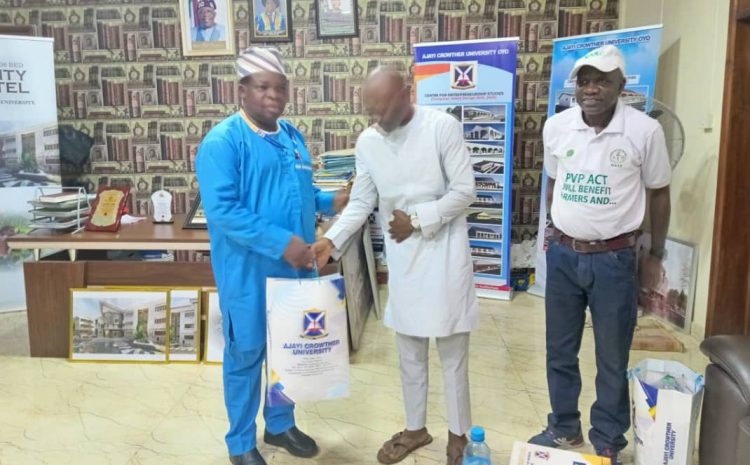  NATIONAL SEED COUNCIL COMMENDS AJAYI CROWTHER VARSITY FOR SEED PROJECT